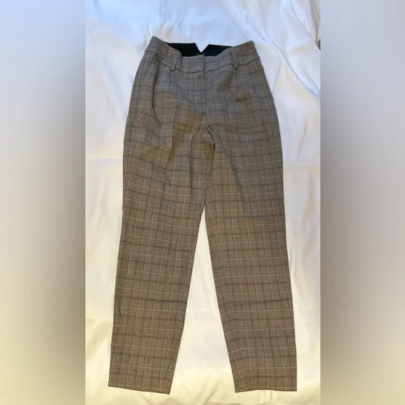 Express Pants Jumpsuits Editor Mid Rise Plaid Skinny Pant